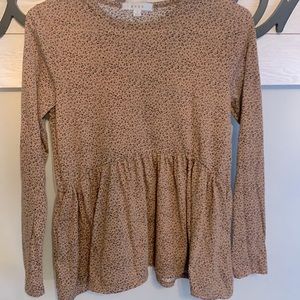 Dalmatian print shirt.